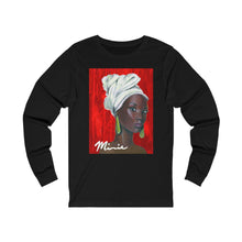 Load image into Gallery viewer, Red and White  1 Unisex Jersey Long Sleeve Tee