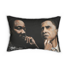 Load image into Gallery viewer, Louie Armstrong Spun Polyester Lumbar Pillow