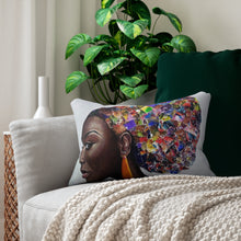 Load image into Gallery viewer, Afro Puff - Lumbar Pillow