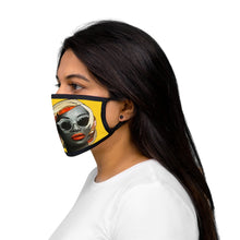Load image into Gallery viewer, Charlotte Yellow Diva Mixed-Fabric Face Mask