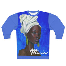 Load image into Gallery viewer, Blue and White AOP Unisex Sweatshirt