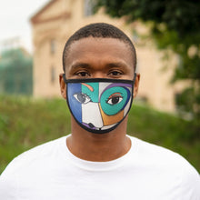 Load image into Gallery viewer, Lady Blue Face Mixed-Fabric Face Mask