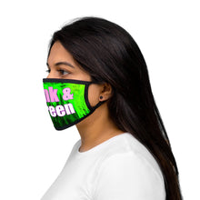 Load image into Gallery viewer, Pink and Green Abstract Face Mask