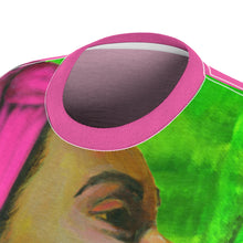 Load image into Gallery viewer, Pink and Green Women's AOP Cut & Sew Tee
