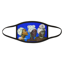 Load image into Gallery viewer, Blue and White Sisterhood Mixed-Fabric Face Mask
