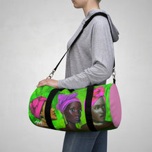 Load image into Gallery viewer, Pink and Green Sisterhood Duffel Bag