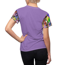 Load image into Gallery viewer, Afro Puff Women's AOP Cut & Sew Tee