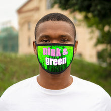 Load image into Gallery viewer, Pink and Green Abstract Face Mask