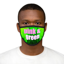 Load image into Gallery viewer, Pink and Green Abstract Face Mask
