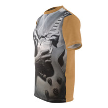 Load image into Gallery viewer, Guitar Man Gold Unisex AOP Cut & Sew Tee