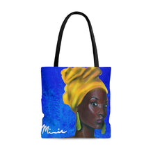 Load image into Gallery viewer, Blue and Gold Sisterhood Tote Bag
