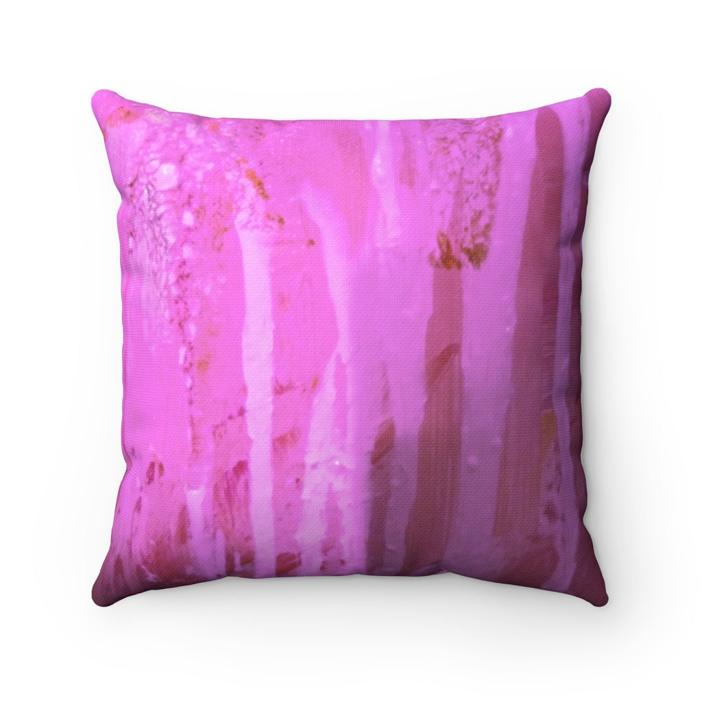 Pink Dreams Spun Polyester Square Pillow