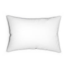 Load image into Gallery viewer, Blue and Gold Spun Polyester Lumbar Pillow
