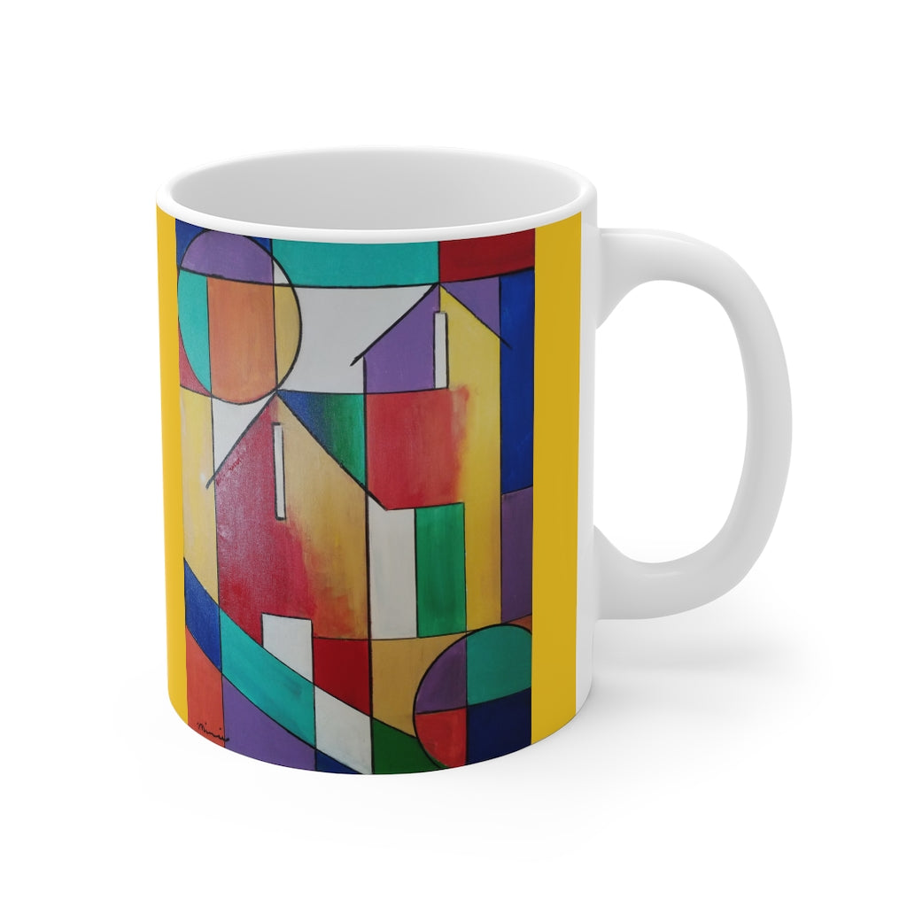 colorful  abstract mug
