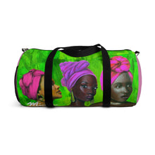 Load image into Gallery viewer, Pink  and Green Sisterhood Duffel Bag
