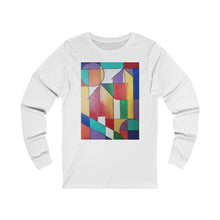 Load image into Gallery viewer, White Pinkett Fence Unisex Jersey Long Sleeve Tee

