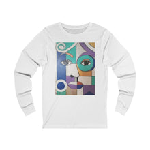 Load image into Gallery viewer, Lady Blue Unisex Jersey Long Sleeve Tee
