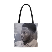 Load image into Gallery viewer, blacknwhite tote bag, blarck art. Tote bag, large tote bag, tote bag for men
