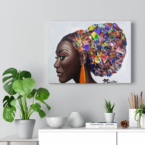Afro Puff Canvas