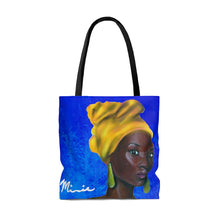 Load image into Gallery viewer, Blue and Gold Sisterhood Tote Bag
