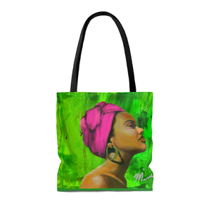 Pink and Green 1 Tote Bag