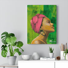 Load image into Gallery viewer, Pink and Green 1 Canvas
