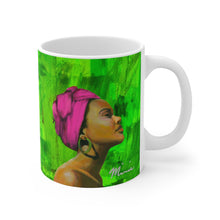 Load image into Gallery viewer, Aka mug, pimk and green mug, aka sorority 
