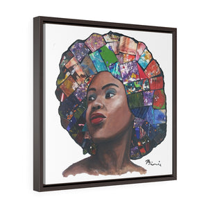 Hair 2 Framed Premium Gallery Wrap Canvas