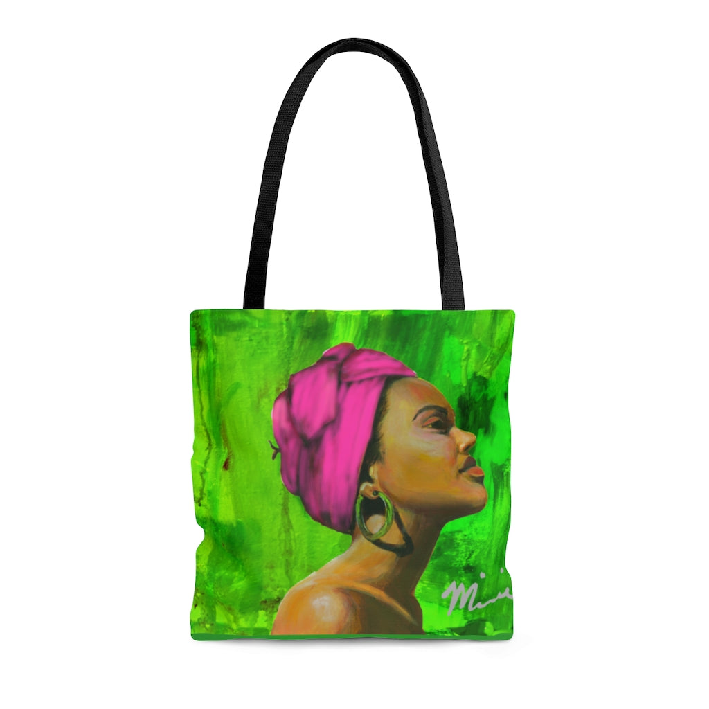 Pink and Green 1 Tote Bag – Minnie Watkins Fine Art