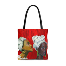 Load image into Gallery viewer, Red and White Sisterhood Tote Bag
