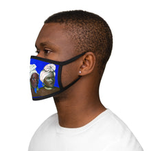 Load image into Gallery viewer, Blue and White Sisterhood Mixed-Fabric Face Mask
