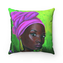 Load image into Gallery viewer, Pink and Green 2 - Square Pillow
