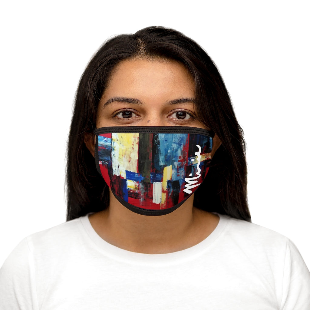 Abstract Minnie Signature Mixed-Fabric Face Mask