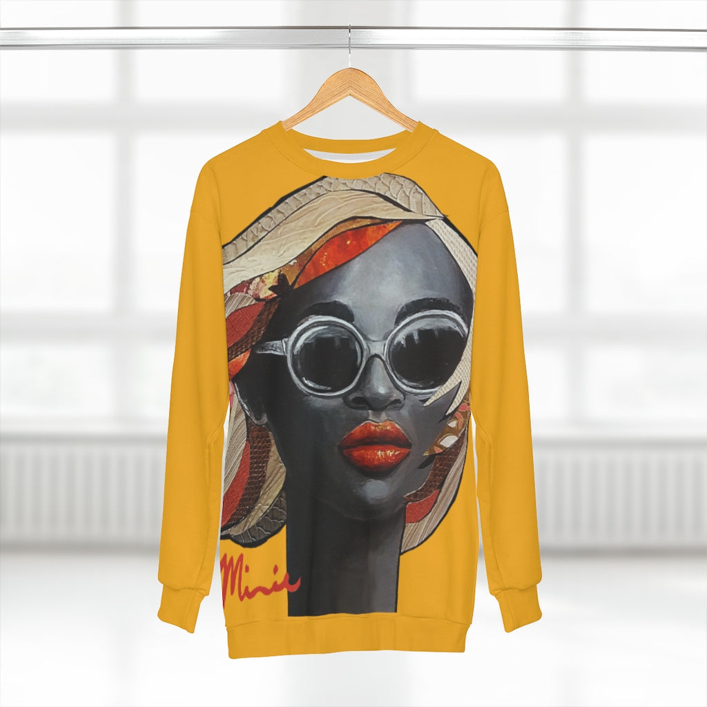 Diva yellow AOP Unisex Sweatshirt