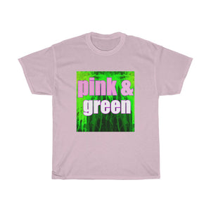 Pink and Green Abst ract T-shirt