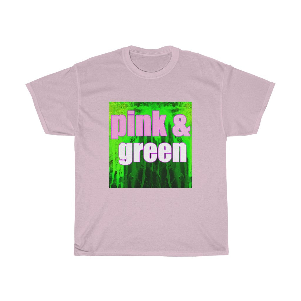 Pink and Green Abst ract T-shirt
