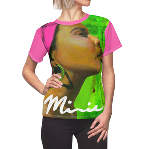 Pink and Green Women's AOP Cut & Sew Tee