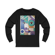 Load image into Gallery viewer, Lady Blue Unisex Jersey Long Sleeve Tee
