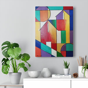 Abstract House Canvas Gallery Wraps