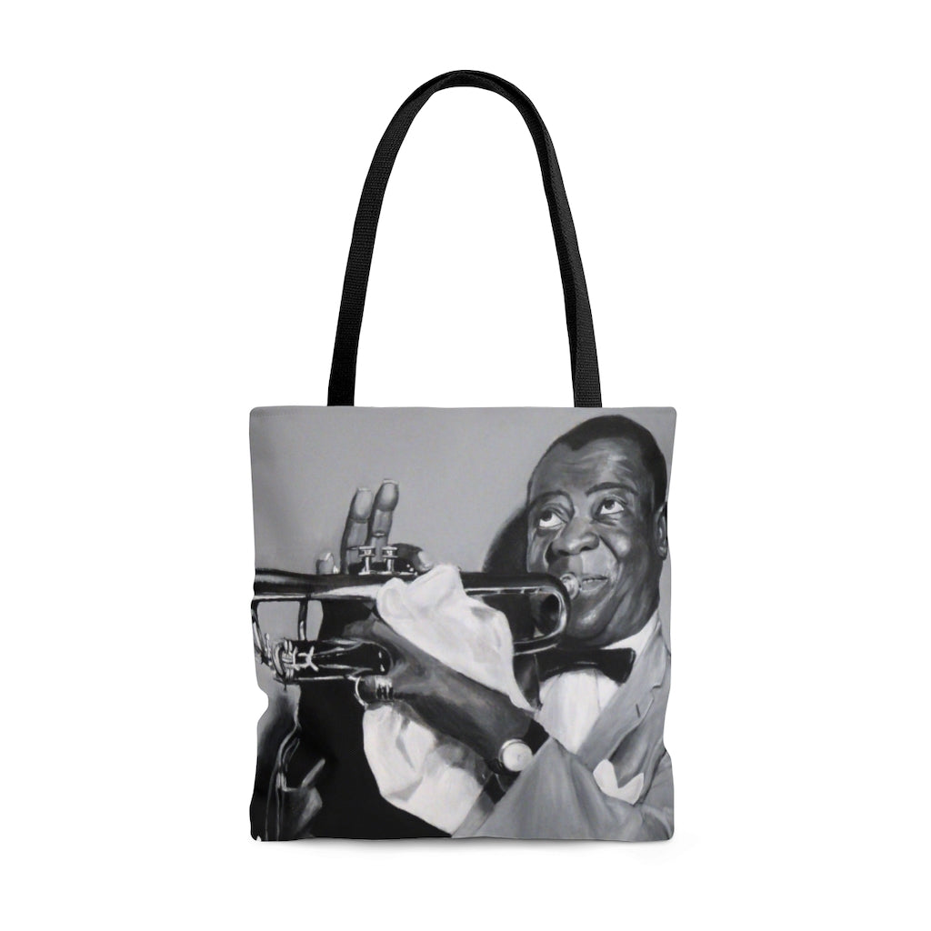 Louie Armstrong Tote Bag