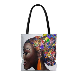 Afro -Puff Tote Bag