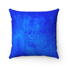Load image into Gallery viewer, Blue Texture Spun Polyester Square Pillow
