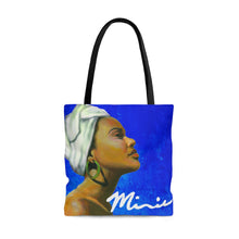 Load image into Gallery viewer, Blue and White Sisterhood Tote Bag
