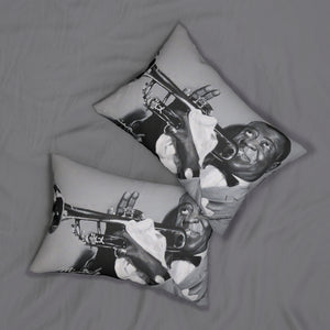 Louie Armstrong Spun Polyester Lumbar Pillow